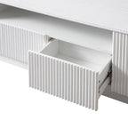 Maru 200cm Wide TV Unit with Drawers, Washed White