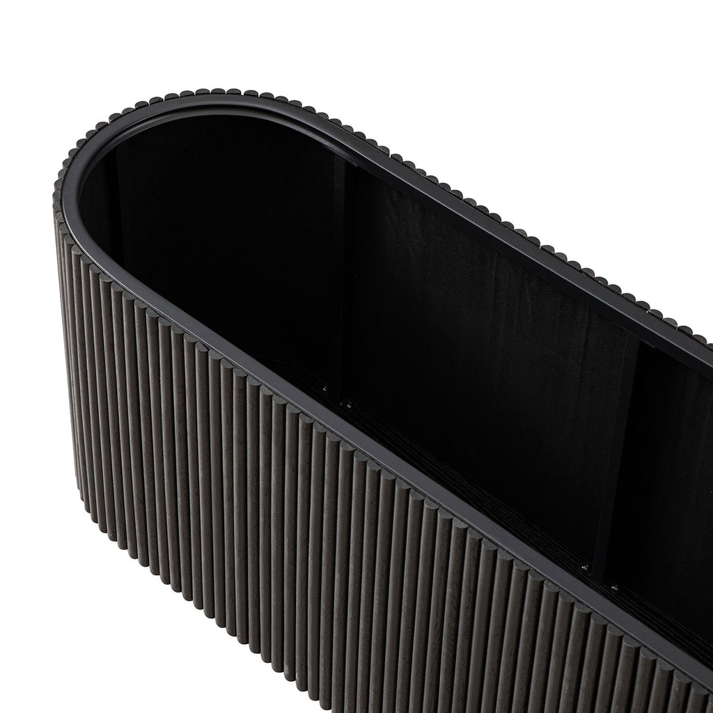 Maru Storage Ottoman Bench, Black