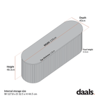 Maru Storage Ottoman Bench, Black