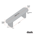 Maru 150cm Dining Bench, Silver Oak