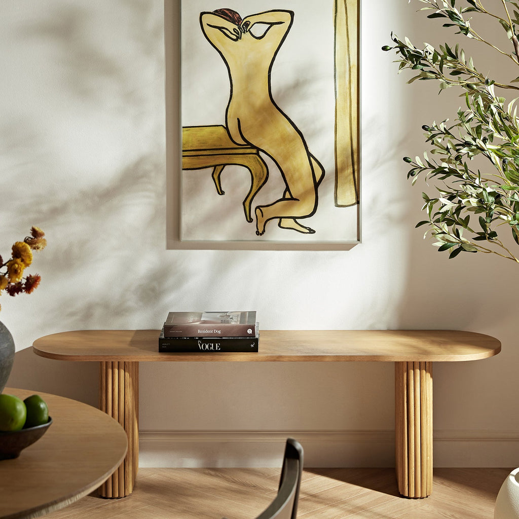 Maru 150cm Dining Bench, Oak