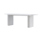 Maru 150cm Dining Bench, Washed White