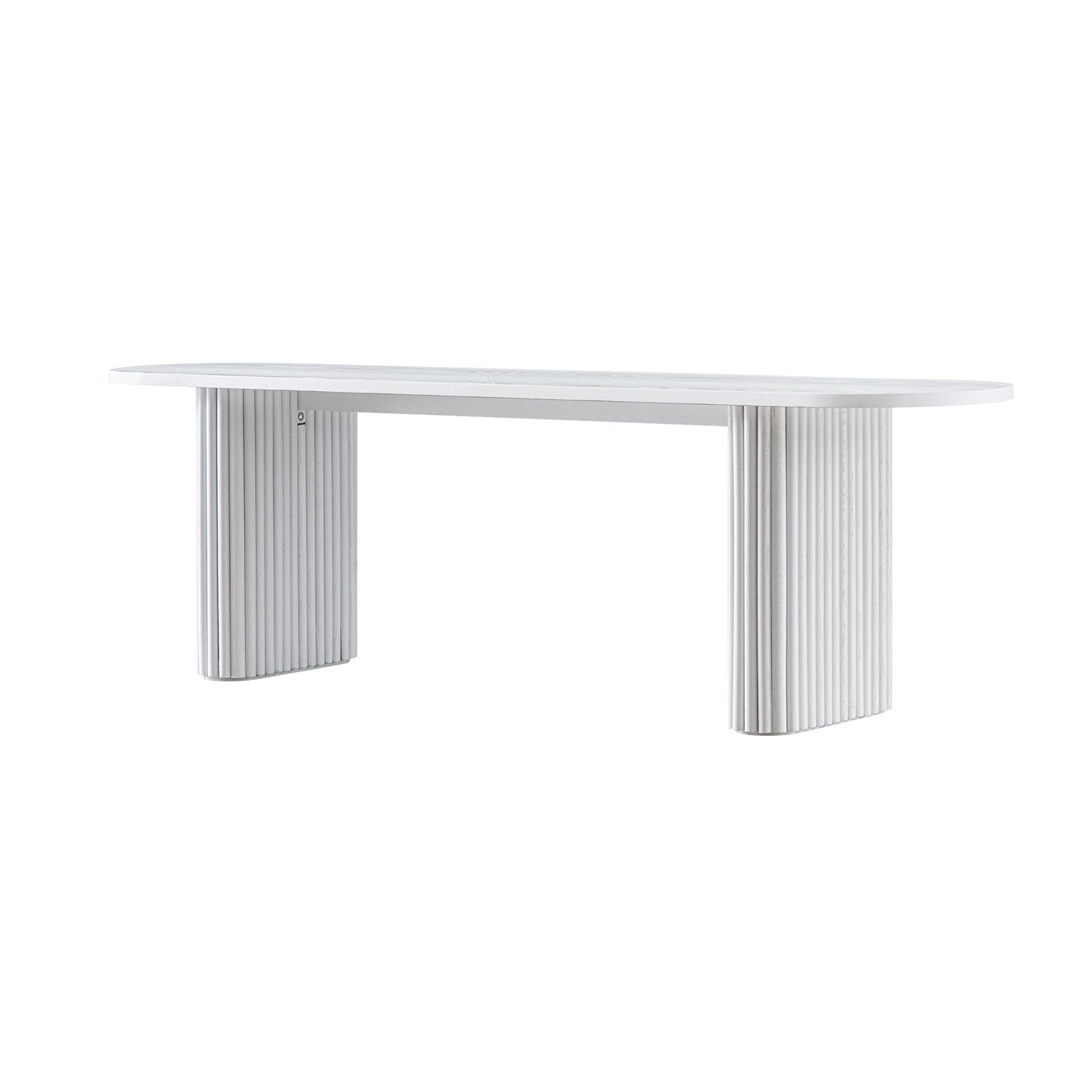 Maru 150cm Dining Bench, Washed White