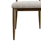 Dagmar Set of 2 Dining Chairs, Light Taupe Boucle | Silver Oak Frame