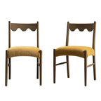 Ludlow Set of 2 Dining Chairs, Spiced Honey Chenille | Silver Oak