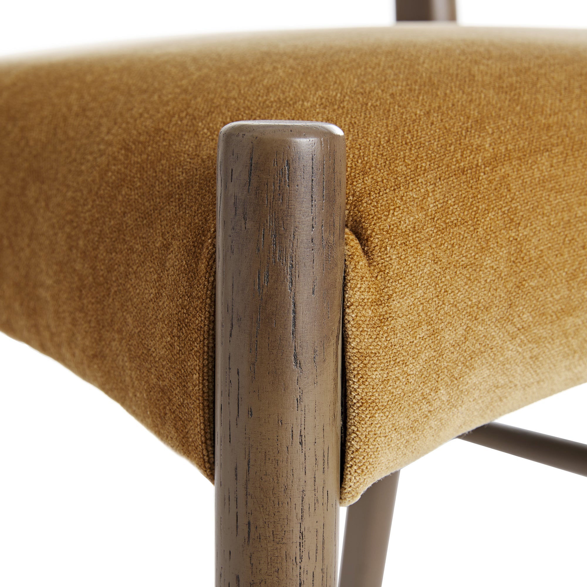 Ludlow Set of 2 Dining Chairs, Spiced Honey Chenille | Silver Oak