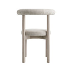 Demeter Dining Chair, Oatmeal Fabric | White Washed Oak Frame