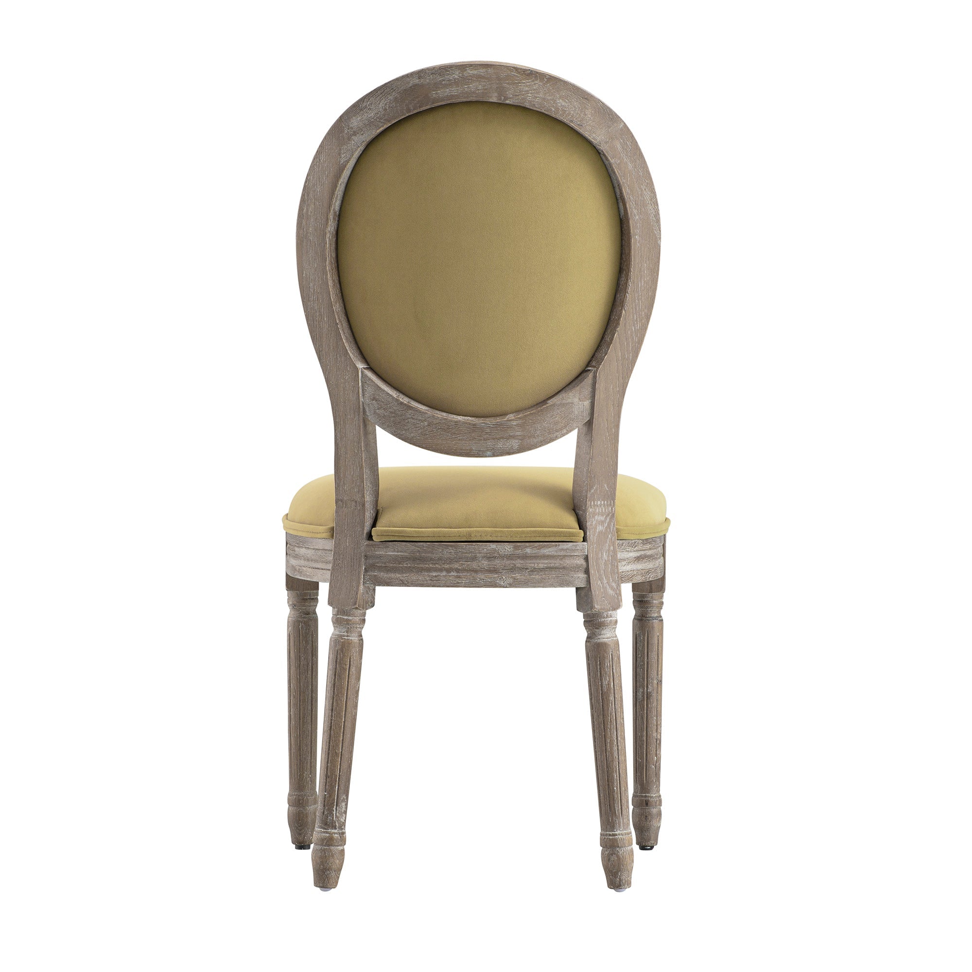 Lainston Set of 2 Classic Weathered Oak Dining Chairs, Fudge Velvet