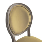 Lainston Set of 2 Classic Weathered Oak Dining Chairs, Fudge Velvet