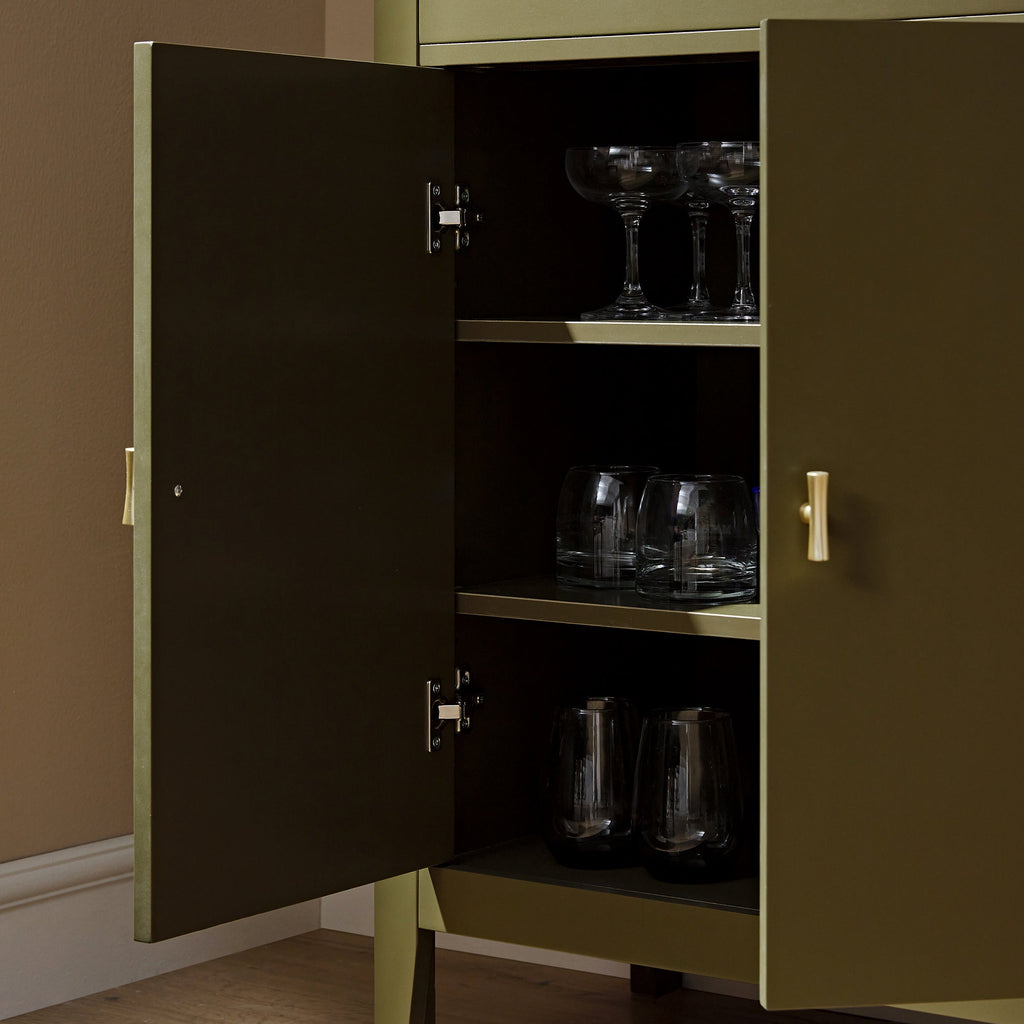 Oakham Small Sideboard with Drawer, Olive Grove