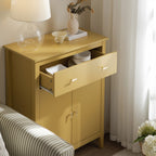 Oakham Small Sideboard with Drawer, Rattan Yellow