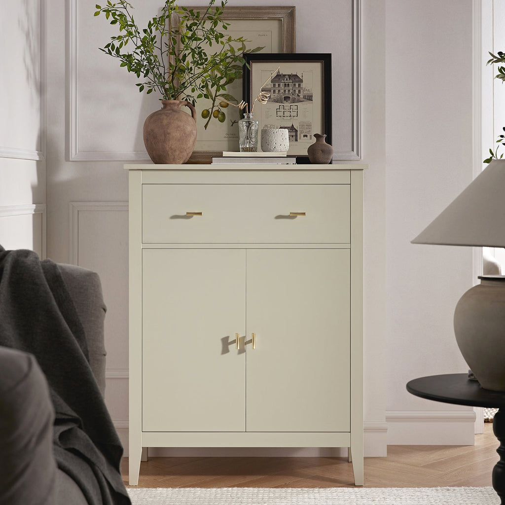 Oakham Small Sideboard with Drawer, Shaded White