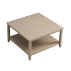 Oakham 80cm Square Coffee Table, Deep Greige