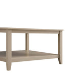 Oakham 80cm Square Coffee Table, Deep Greige