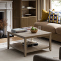 Oakham 80cm Square Coffee Table, Deep Greige
