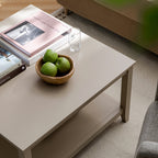 Oakham 80cm Square Coffee Table, Deep Greige