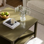 Oakham 80cm Square Coffee Table, Olive Grove