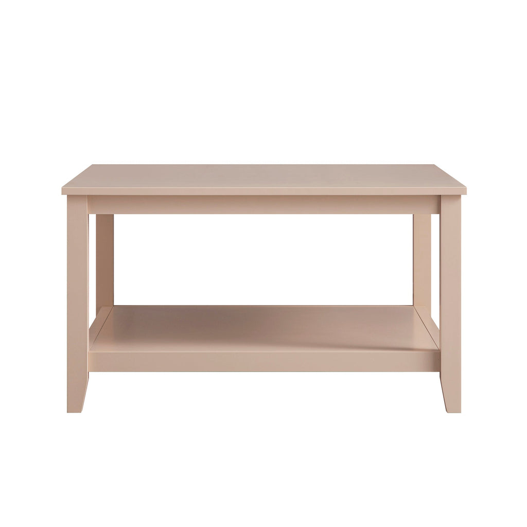 Oakham 80cm Square Coffee Table, Nude Pink
