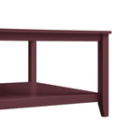 Oakham 80cm Square Coffee Table, Wild Cherry