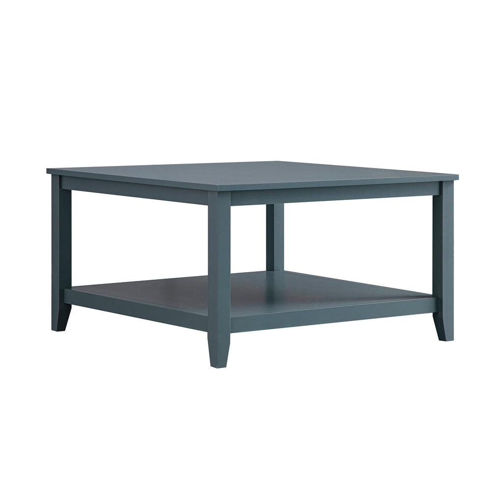 Oakham 80cm Square Coffee Table, Stormy Blue