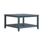 Oakham 80cm Square Coffee Table, Stormy Blue