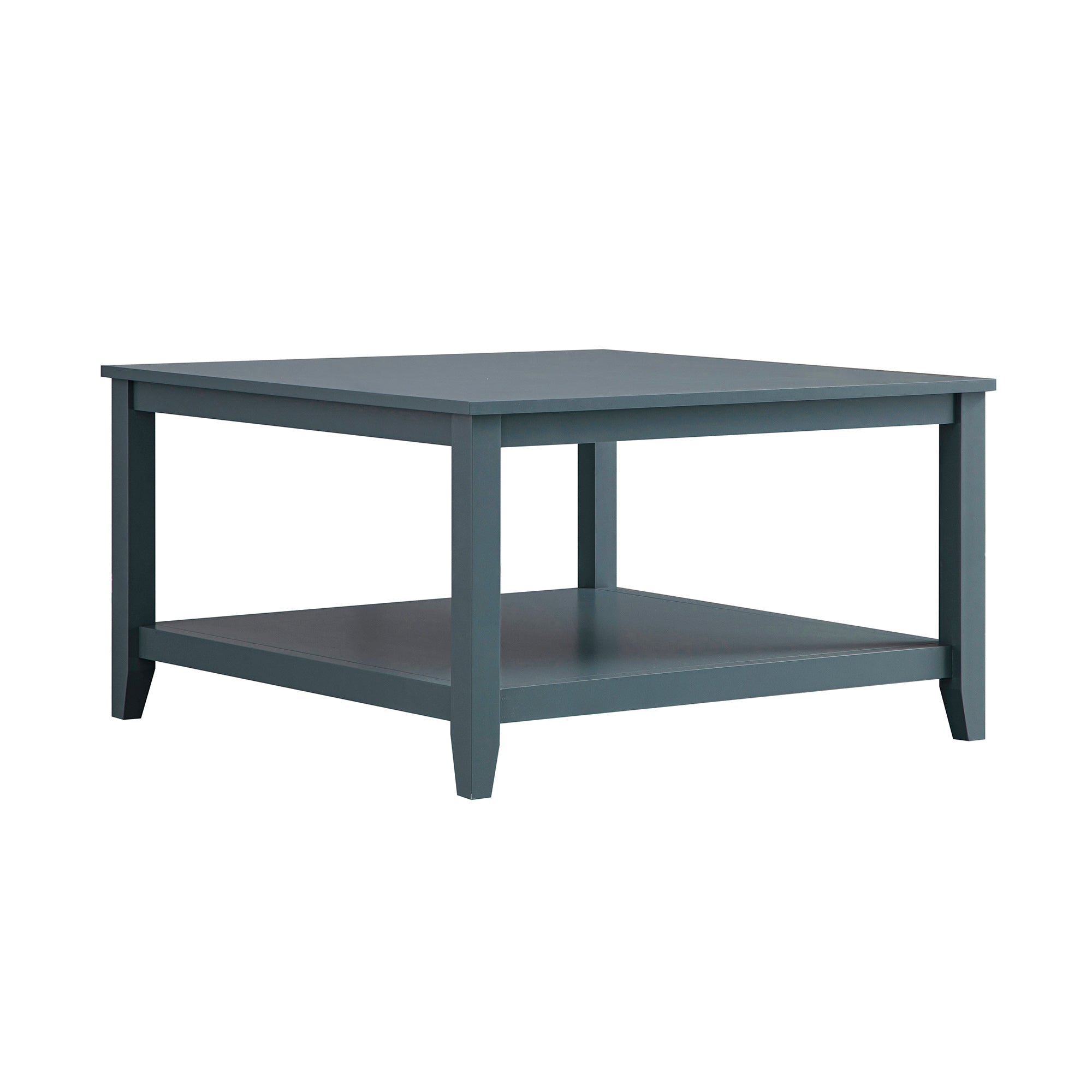 Oakham 80cm Square Coffee Table, Stormy Blue