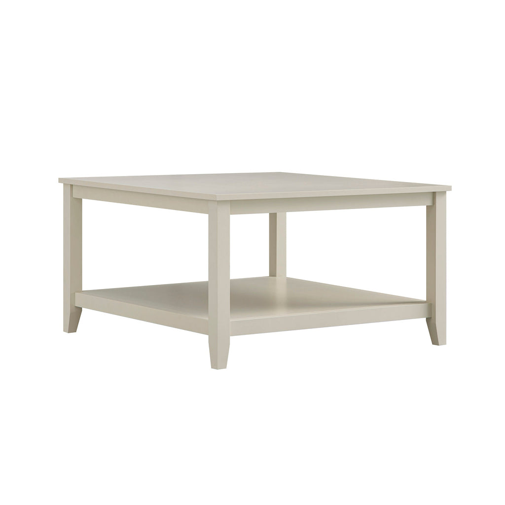 Oakham 80cm Square Coffee Table, Shaded White