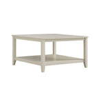 Oakham 80cm Square Coffee Table, Shaded White