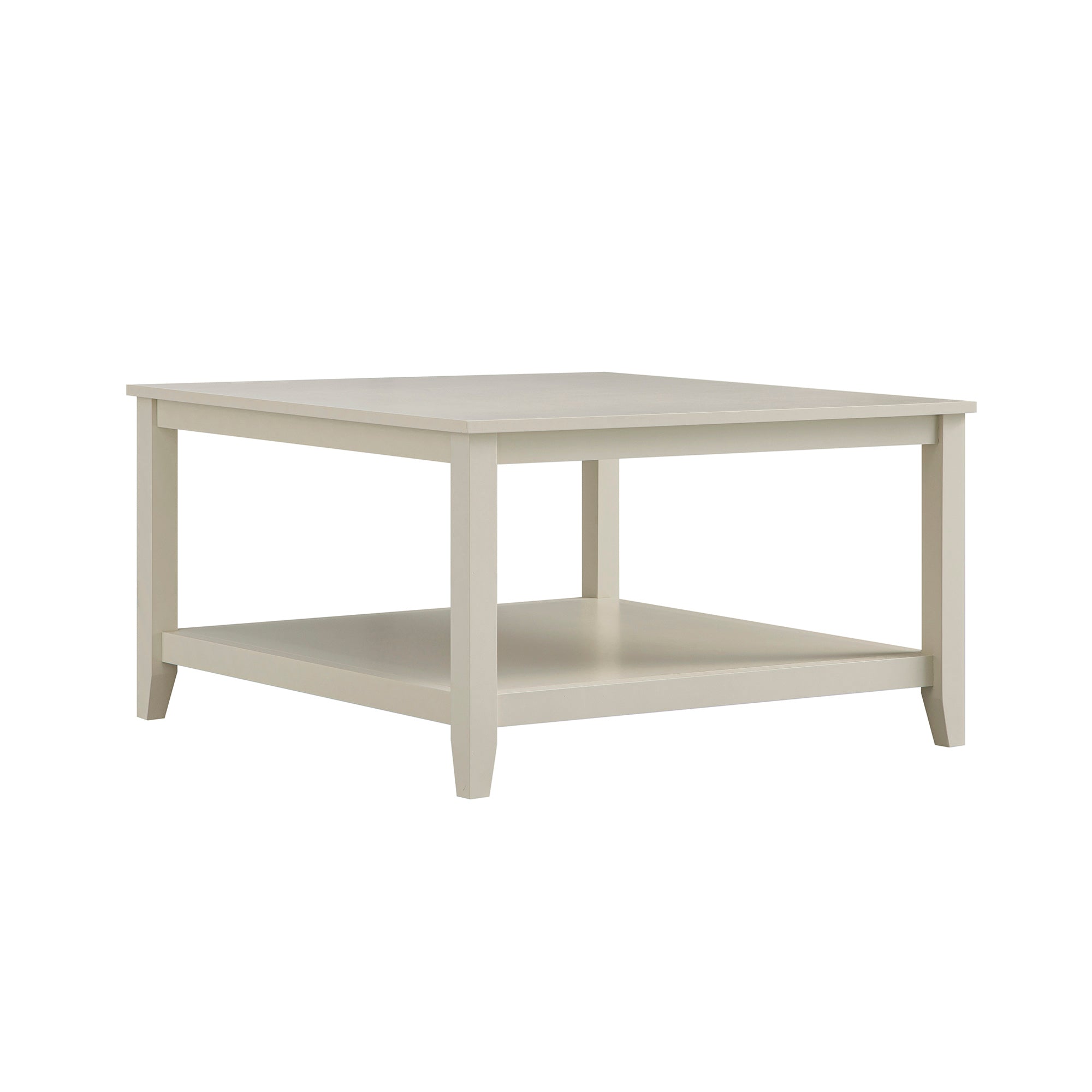Oakham 80cm Square Coffee Table, Shaded White