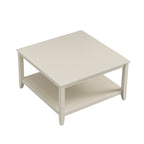 Oakham 80cm Square Coffee Table, Shaded White
