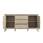 Oakham Wide Sideboard with Drawers, Deep Greige