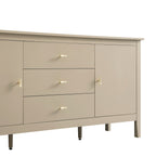 Oakham Wide Sideboard with Drawers, Deep Greige