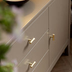 Oakham Wide Sideboard with Drawers, Deep Greige