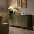Oakham Wide Sideboard with Drawers, Olive Grove