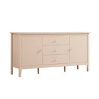 Oakham Wide Sideboard with Drawers, Nude Pink