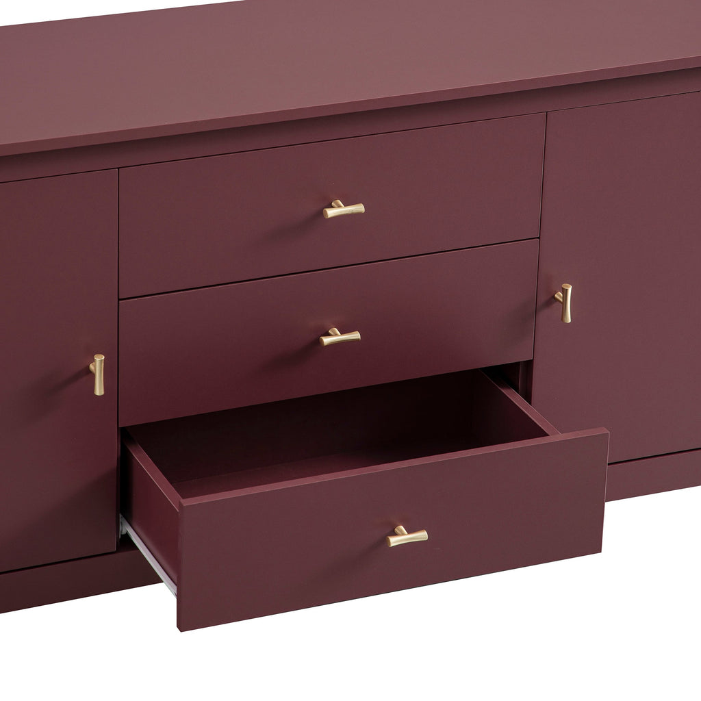 Oakham Wide Sideboard with Drawers, Wild Cherry