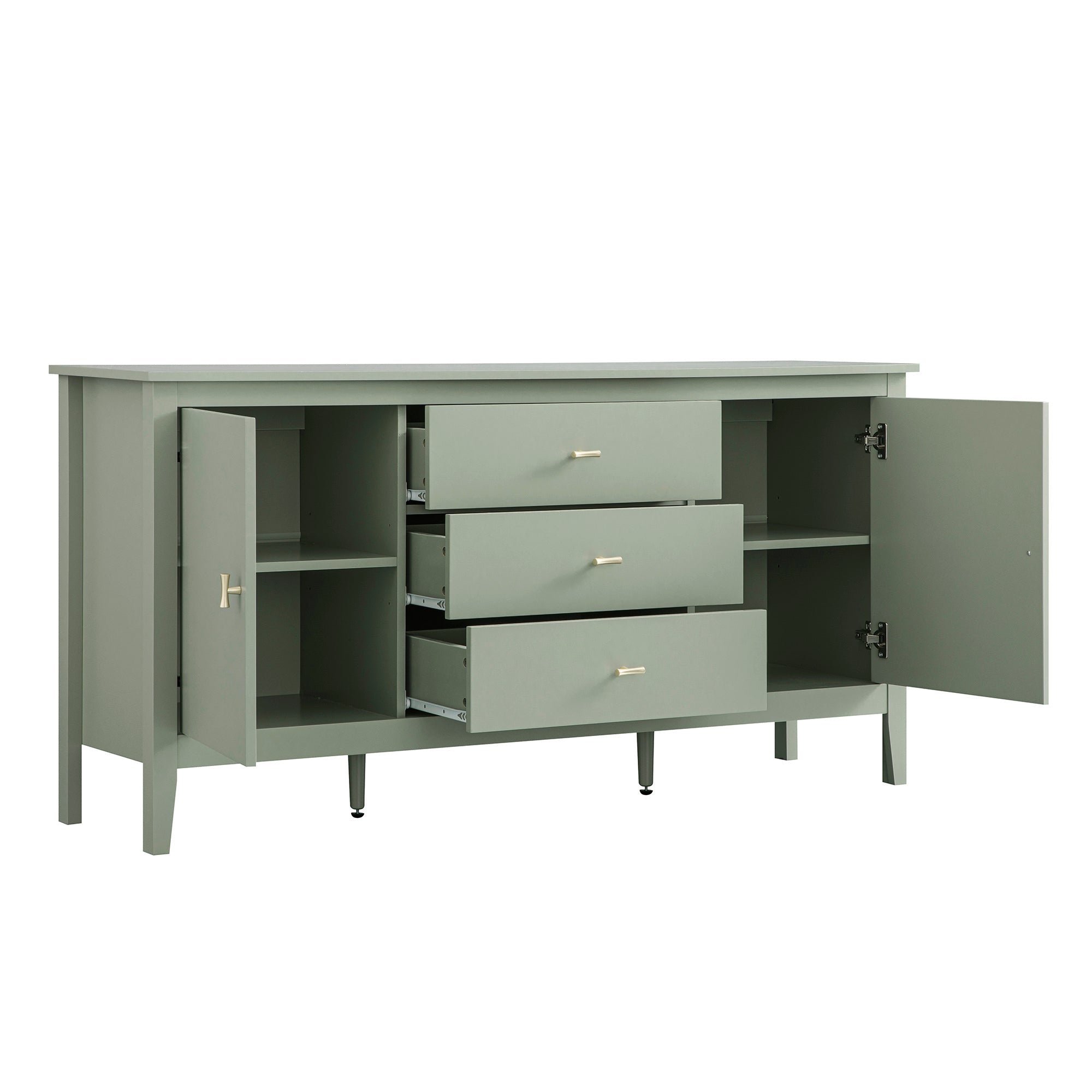 Oakham Wide Sideboard with Drawers, Desert Sage