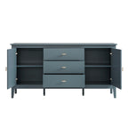 Oakham Wide Sideboard with Drawers, Stormy Blue