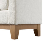 Dipley Beige Boucle Upholstered Bench