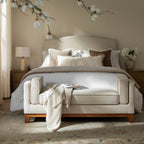 Dipley Champagne Velvet Upholstered Bench