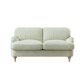 Daphnis Green Striped Linen Blend Sofa, 2-Seater