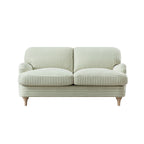 Daphnis Green Striped Linen Blend Sofa, 2-Seater