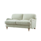 Daphnis Green Striped Linen Blend Sofa, 2-Seater