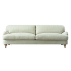 Daphnis Green Striped Linen Blend Sofa, 3-Seater