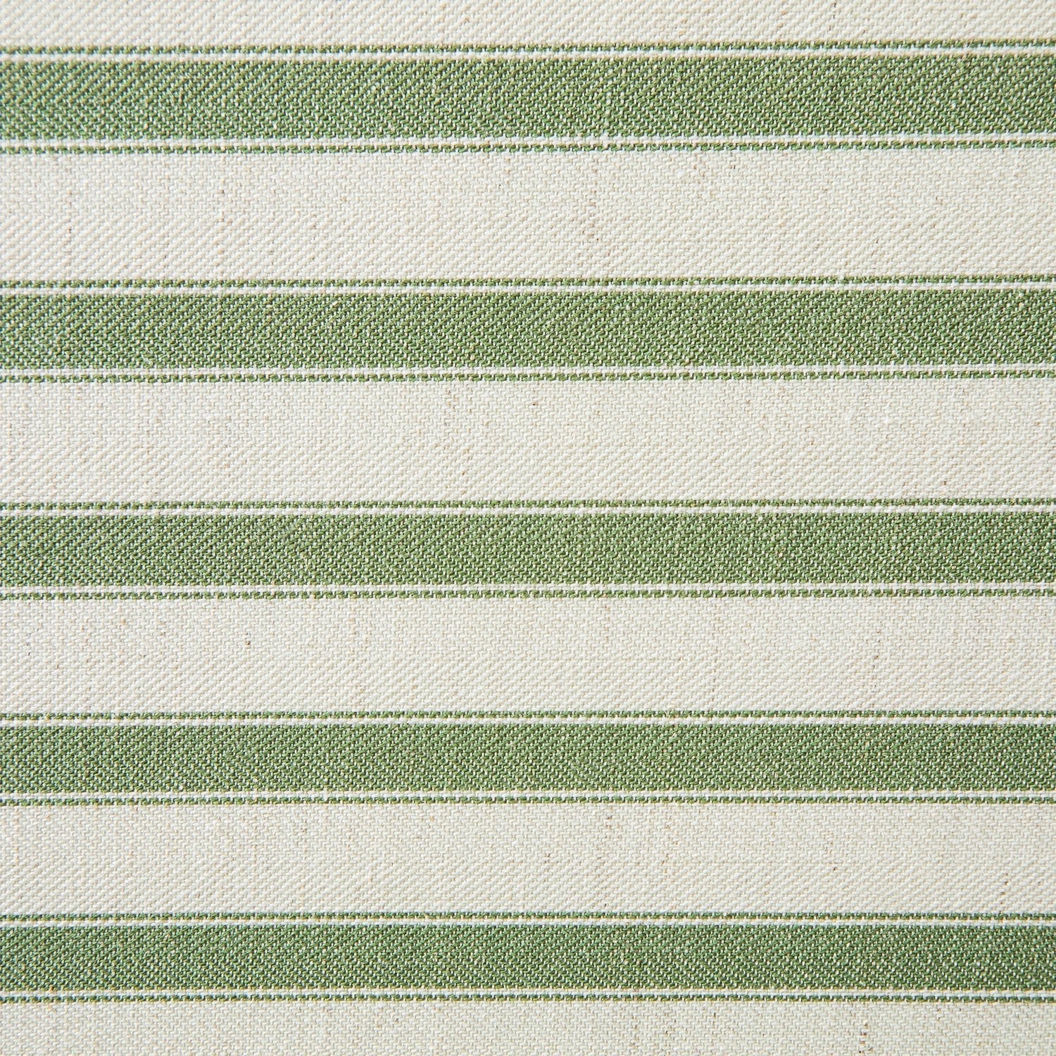 Daphnis Green Striped Linen Blend Sofa, 3-Seater