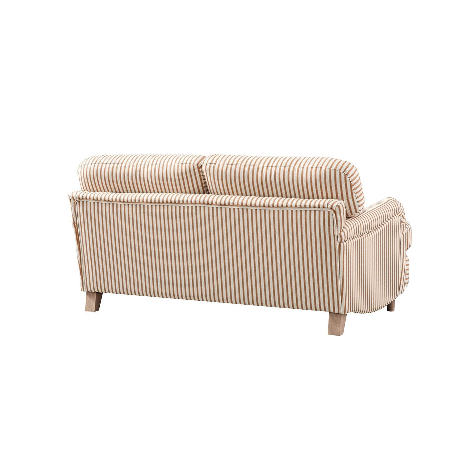 Daphnis Ochre Striped Linen Blend Sofa, 2-Seater