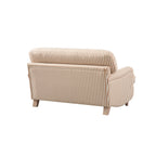 Daphnis Ochre Striped Linen Blend Sofa, Loveseat