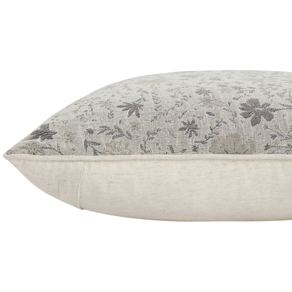Penelope Grey Ditsy Floral Jacquard Cotton Cushion