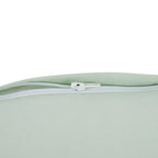 Meadow Seafoam Green Sprig Embroidered Linen Blend Cushion