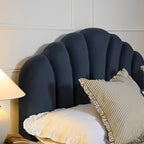 Hana Ottoman Storage Bed, Aegean Blue Velvet